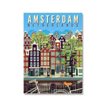 amsterdam vintage travel poster - Vintage shop