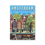 amsterdam vintage travel poster - Vintage shop