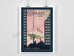 vintage cunard posters - Vintage shop