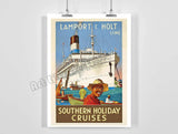 vintage cunard posters - Vintage shop