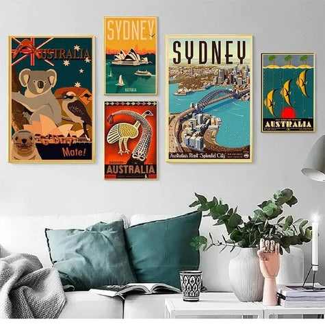 vintage travel posters australia - Vintage shop