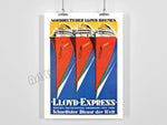 vintage cunard posters - Vintage shop