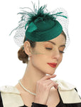 black fascinator - Vintage shop