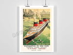 vintage cunard posters - Vintage shop