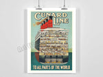 vintage cunard posters - Vintage shop