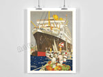 vintage cunard posters - Vintage shop