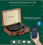 skivspelare retro bluetooth - Vintage shop