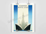 vintage cunard posters - Vintage shop