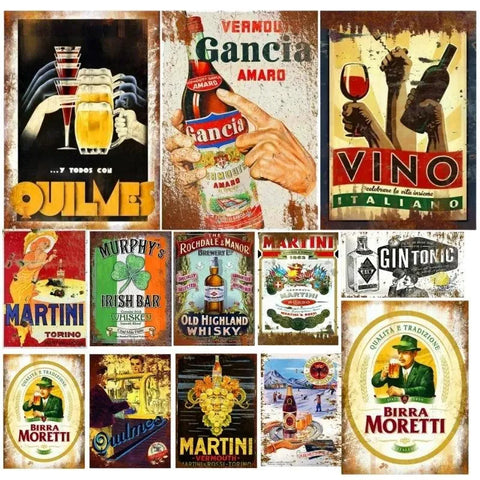 vintage italian food advertising posters - Vintage shop