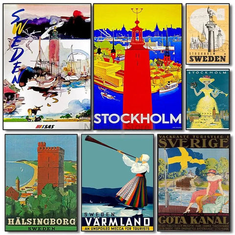 vintage posters sweden - Vintage shop