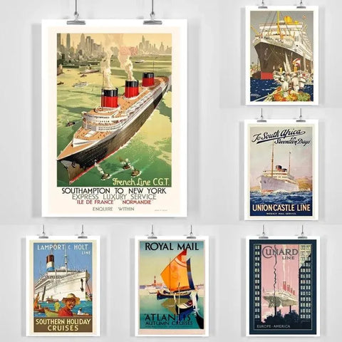 vintage cunard posters - Vintage shop