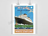 vintage cunard posters - Vintage shop